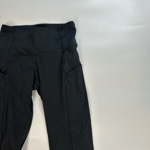 Lululemon Fast Free Tight Womens 4 High Rise Gray Pockets Running - Picture 2 of 9
